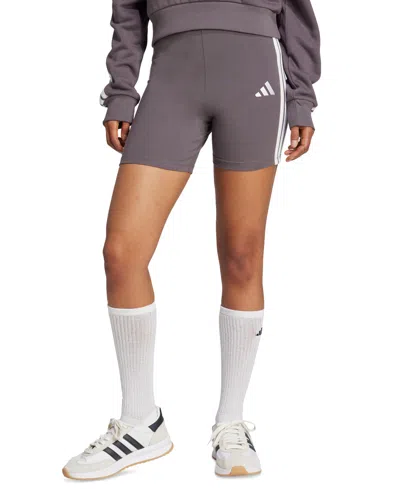 Adidas Originals Women's Essentials 3-stripe High-rise Bike Shorts