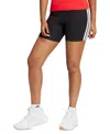 Adidas Originals Women's Essentials 3-stripe High-rise Bike Shorts In Black,white