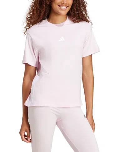 Adidas Originals Women's Essentials 3-stripes Cotton T-shirt In White