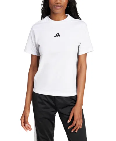 ADIDAS ORIGINALS WOMEN'S ESSENTIALS 3-STRIPES COTTON T-SHIRT