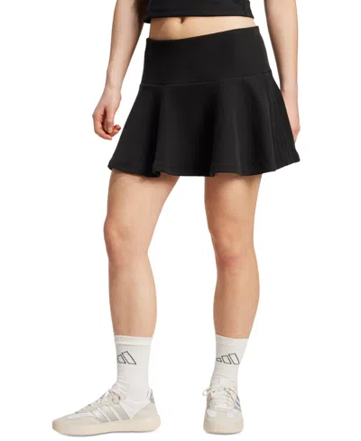 Adidas Originals Women's Essentials 3-stripes Pull-on Skirt In Black