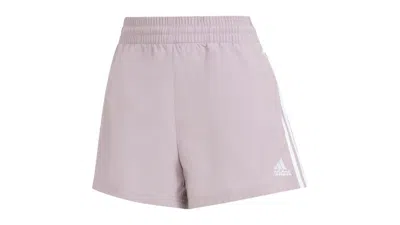 Pre-owned Adidas Originals Women's Essentials 3stripes Woven Shorts In Preloved Fig