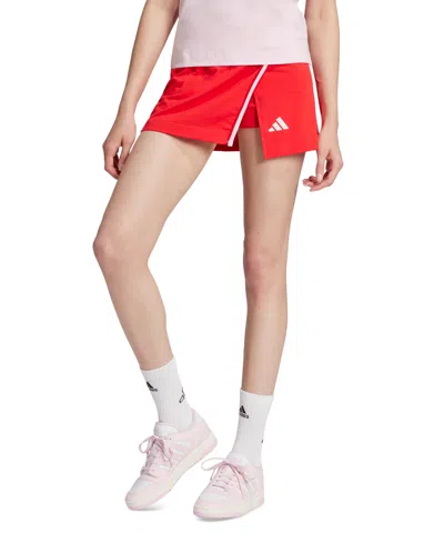 Adidas Originals Women's Essentials Color Pop Skort In Pure Ruby
