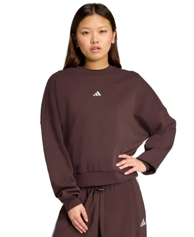 ADIDAS ORIGINALS WOMEN'S ESSENTIALS CREWNECK SMALL-LOGO SWEATSHIRT