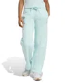Adidas Originals Women's Essentials Feel Cozy Mid-rise Open-hem Pants In Green