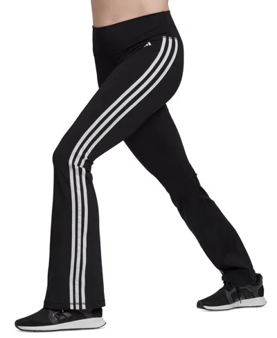 Adidas Originals Women's Essentials Flared 3-stripes Leggings In Black