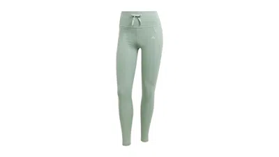 Pre-owned Adidas Originals Women's Essentials Leggings In Silver Green
