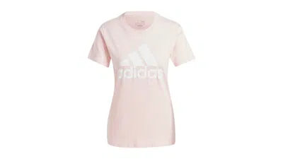Pre-owned Adidas Originals Women's Essentials Logo T-shirt In Sandy Pink
