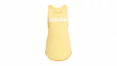 Pre-owned Adidas Originals Women's Essentials Loose Logo Tank Top In Semi Spark/white