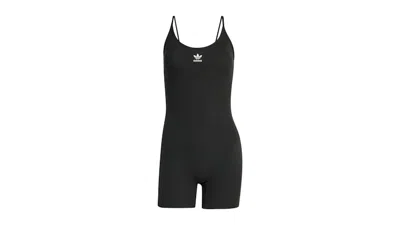 Pre-owned Adidas Originals Women's Essentials Rib Bodysuit In Black
