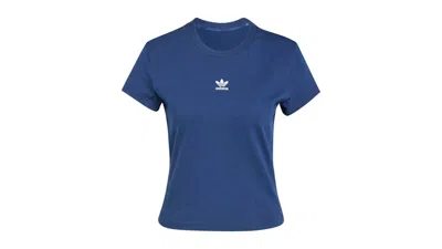 Pre-owned Adidas Originals Women's Essentials Slim T-shirt In Night Indigo