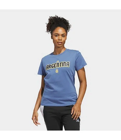 Adidas Originals Women's Fifa World Cup 2026 Argentina Home Graphic T-shirt In Blue
