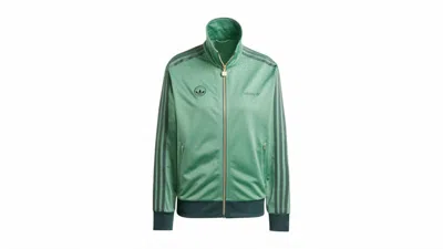 Pre-owned Adidas Originals Women's Firebird Badge Track Top In Preloved Green