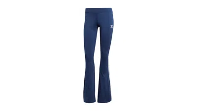 Pre-owned Adidas Originals Women's Flared Leggings In Night Indigo
