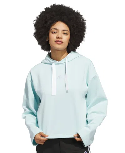 ADIDAS ORIGINALS WOMEN'S FLEECE 3-STRIPES LOOSE-FIT HOODIE