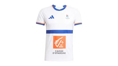 Pre-owned Adidas Originals Women's France Handball Replica Jersey In White