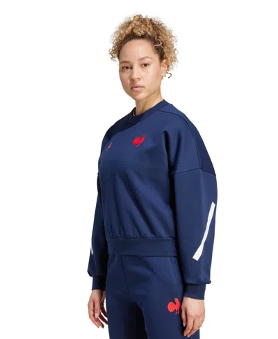 Adidas Originals Women's France Travel Crew Neck Sweatshirt