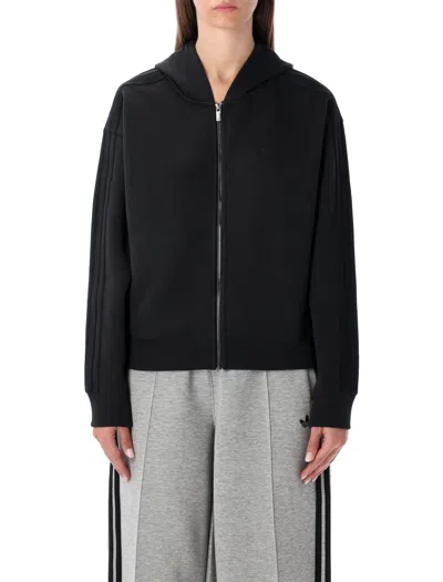Adidas Originals Women's Full-zip Mini Hoodie - S In Black