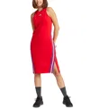 Adidas Originals Future Icons 3-stripes Sleeveless Dress In Better Scarlet