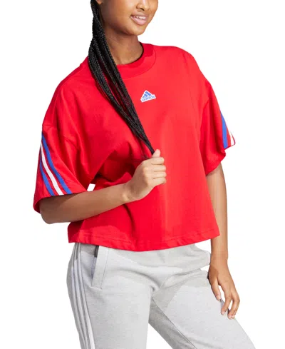 Adidas Originals Women's Future Icons 3-stripes T-shirt In Better Scarlet