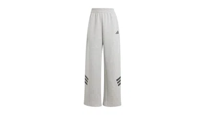Pre-owned Adidas Originals Women's Future Icons 3stripes Openhem Tracksuit Bottoms In Medium Grey Heather