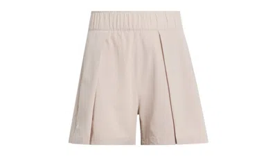 Pre-owned Adidas Originals Women's Goto Pleated Shorts In Wonder Taupe