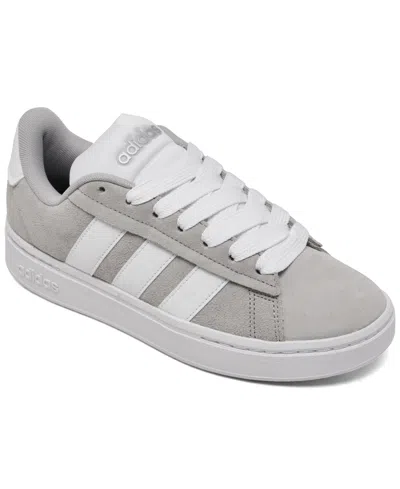 Adidas Originals Women's Grand Court Alpha 00s Casual Sneakers From Finish Line In Grey,white