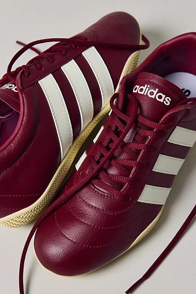 Adidas Originals Women's Grand Court Lo Sneaker In Shadow Red/off White/shad, Women's At Urban Outfitters In Burgundy