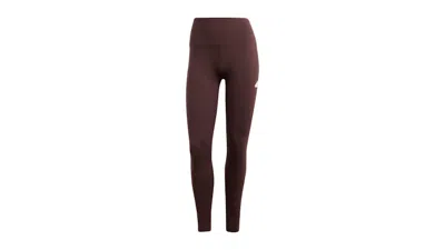 Pre-owned Adidas Originals Women's Highwaisted Print Leggings In Shadow Brown