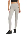 Adidas Originals Women's Hip-logo Full-length Athletic Tights In Medium Grey Heather,black
