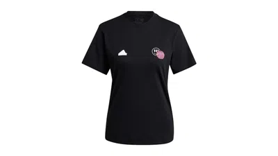 Pre-owned Adidas Originals Women's House Of Tiro Graphic T-shirt In Black