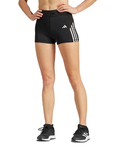 Adidas Originals Women's Hyperglam High-rise Training Shorts In Black,white