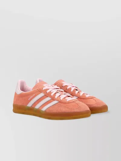 Adidas Originals Gazelle Indoor Gum Sole Sneakers In Orange And Pink ModeSens