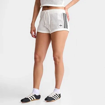 Adidas Originals Women's Knit Crochet Short In Gray