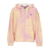 Adidas Originals Women's Lightweight Zip Hoodie All Over Print Zip Hoodie Bliss Lilac/almost Yellow In Bliss Lilac/almost Yellow