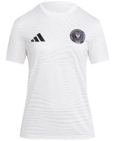 Adidas Originals Women's Lionel Messi Inter Miami Cf Soccer Jersey In White