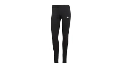 Pre-owned Adidas Originals Women's Loungewear Essentials 3stripes Leggings In Black/white