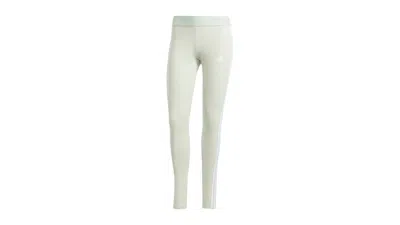 Pre-owned Adidas Originals Women's Loungewear Essentials 3stripes Leggings In Linen Green