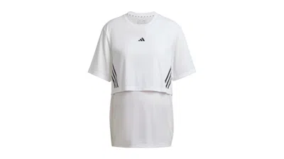 Pre-owned Adidas Originals Women's Maternity T-shirt In White