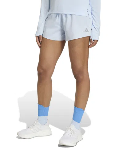 Adidas Originals Women's Mid Rise Running Shorts In Blue