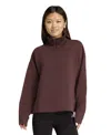 Adidas Originals Women's Open Hem Quarter Zip Sweatshirt In Brown