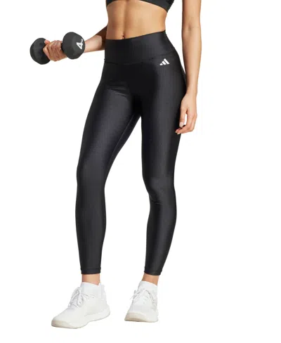 ADIDAS ORIGINALS WOMEN'S OPTIME ESSENTIALS SHINE 7/8 PULL ON LEGGINGS