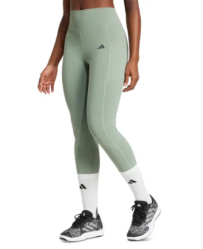 Adidas Originals Women's Optime Rib 7/8 Length Training Leggings