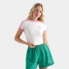 Adidas Originals Women's Originals 3 Stripes Slim Baby T-shirt In White