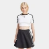 Adidas Originals Women's Originals Adicolor 3-stripes Baby T-shirt In White