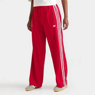Adidas Originals Women's Originals Adicolor 3-stripes Firebird Loose Track Pants In Red