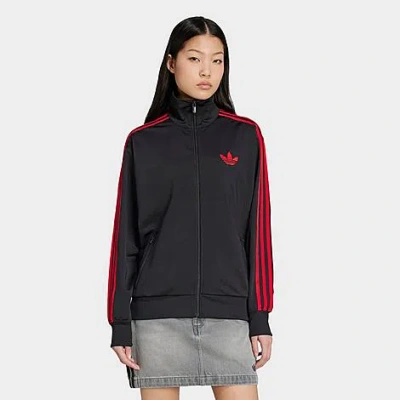 Adidas Originals Women's Originals Adicolor 3-stripes Firebird Loose Track Top In Black