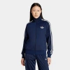 Adidas Originals Firebird Adicolor Three-stripe Logo Sweatshirt In Blue