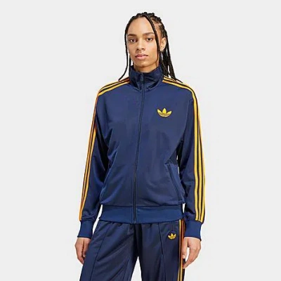 Adidas Originals Women's Originals Adicolor 3-stripes Firebird Loose Track Top In Blue