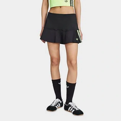 ADIDAS ORIGINALS WOMEN'S ORIGINALS ADICOLOR 3-STRIPES INTERLOCK MINI SKIRT